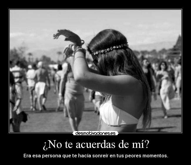 ¿No te acuerdas de mí? - 