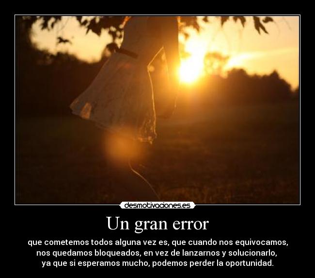 Un gran error - 