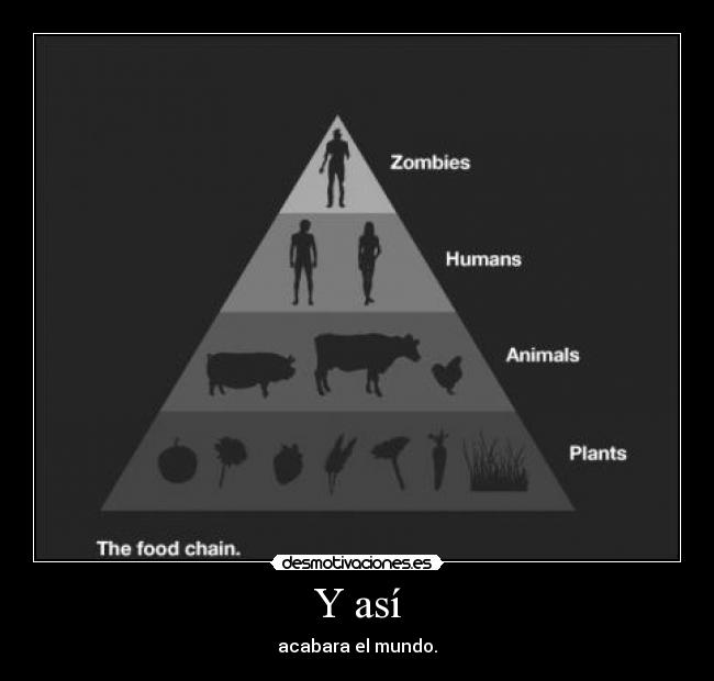 Y así - acabara el mundo.