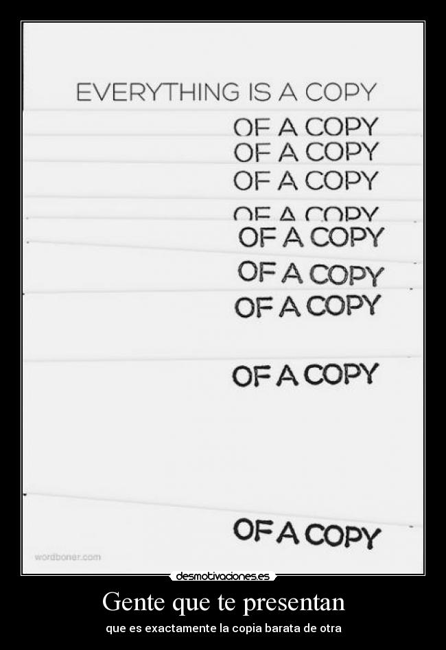 Gente que te presentan -