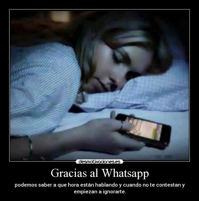 Gracias al Whatsapp -