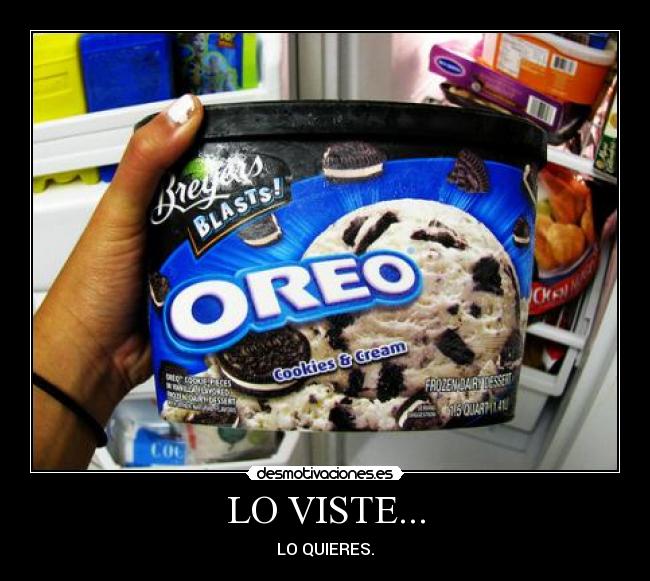 LO VISTE... - LO QUIERES.