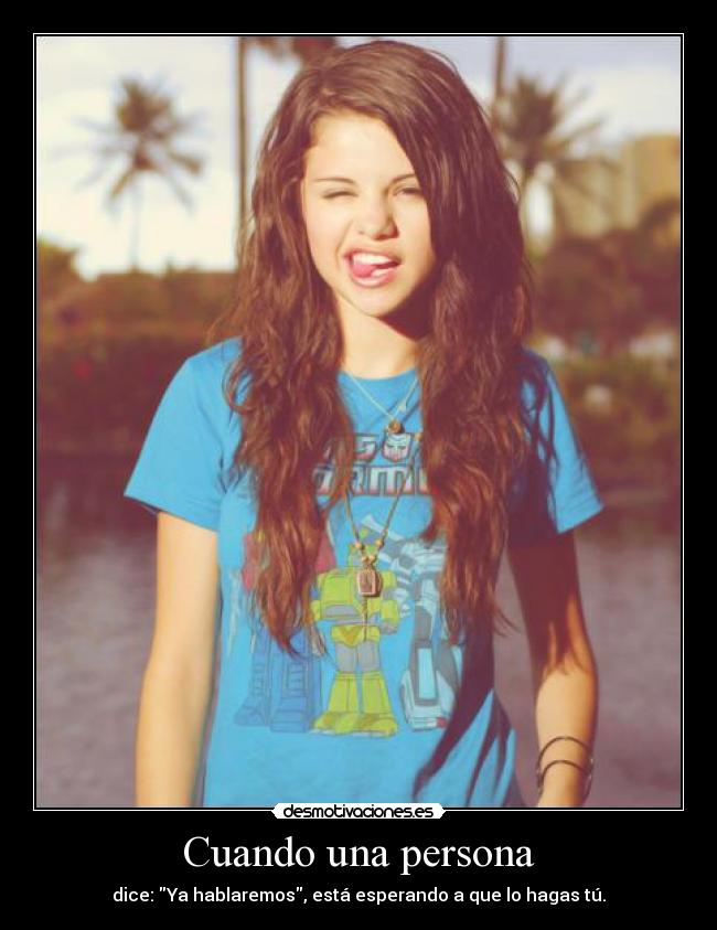 Cuando una persona -