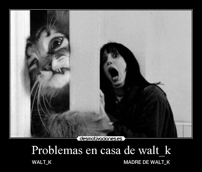 carteles problemas casa gatos gigantes estilo walt desmotivaciones