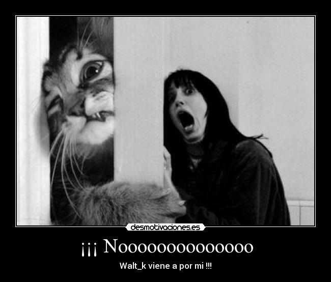 ¡¡¡ Noooooooooooooo - Walt_k viene a por mi !!!