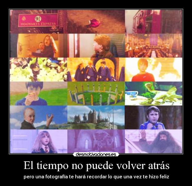 El tiempo no puede volver atrás -