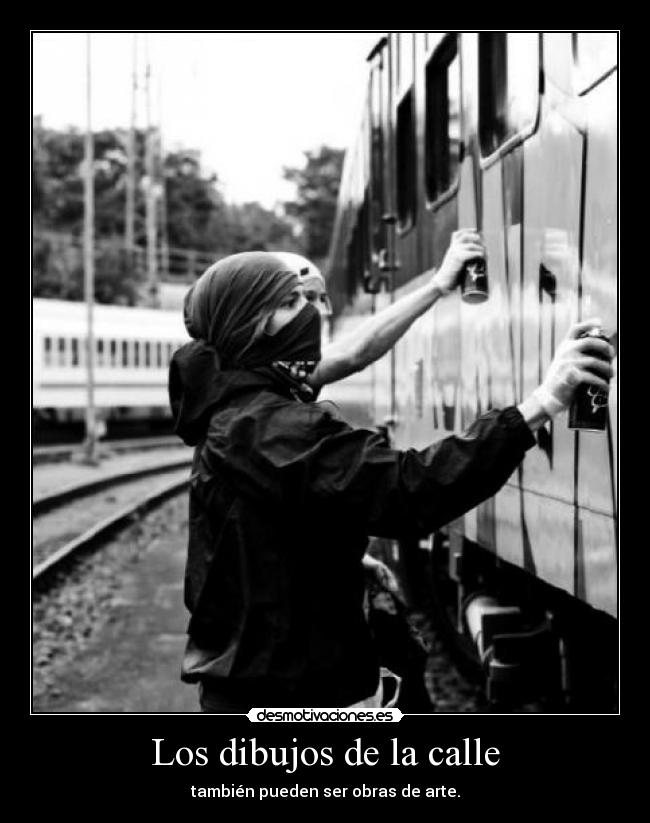 Los dibujos de la calle - también pueden ser obras de arte.