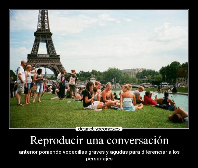 Reproducir una conversación -