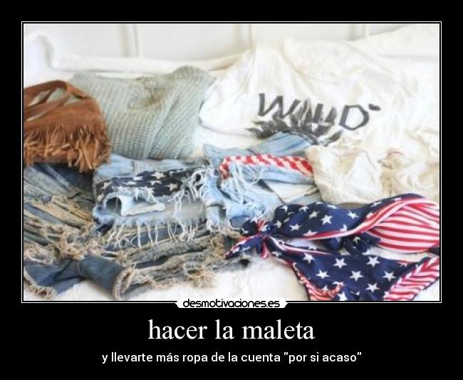 hacer la maleta - 