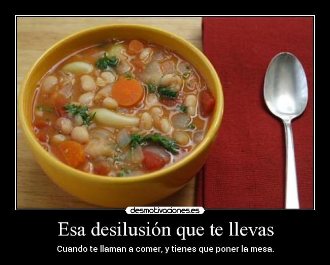 carteles comida desmotivaciones