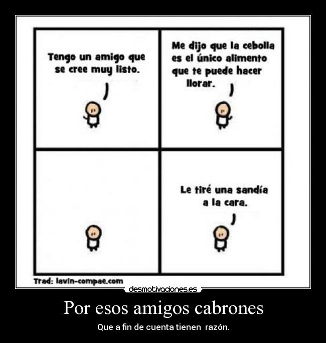Por esos amigos cabrones - 