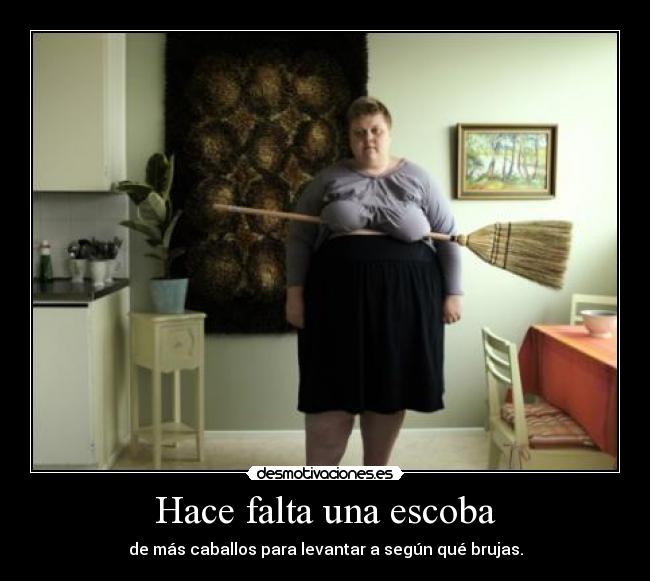 Hace falta una escoba - de más caballos para levantar a según qué brujas.