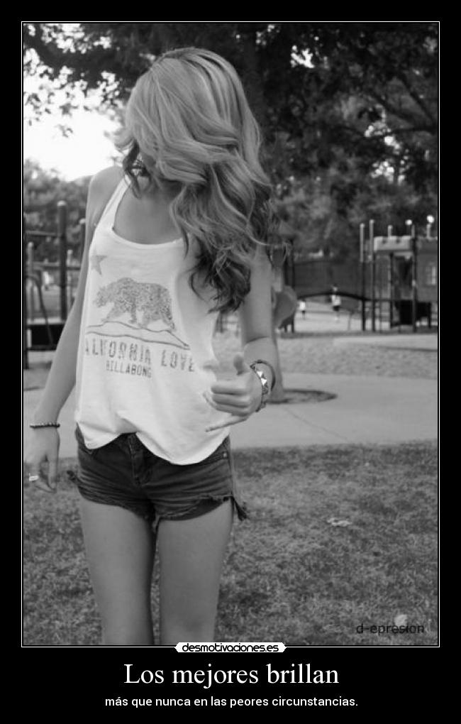 Los mejores brillan - más que nunca en las peores circunstancias.