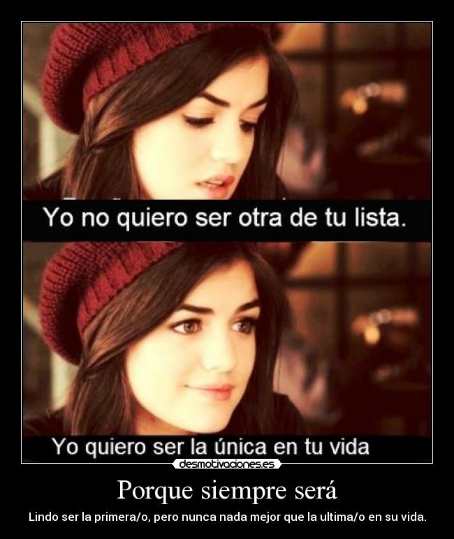 Porque siempre será -