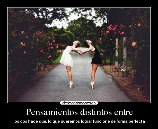 Pensamientos distintos entre -