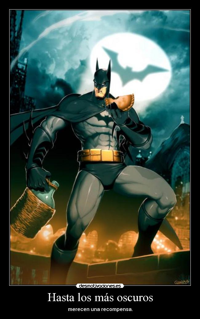carteles comics batman recompensa heroes oscuros desmotivaciones