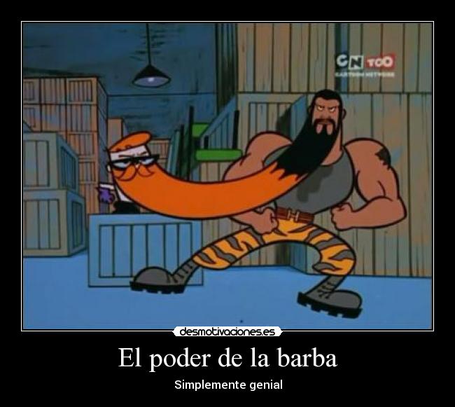 carteles poder barba simplemente genial desmotivaciones