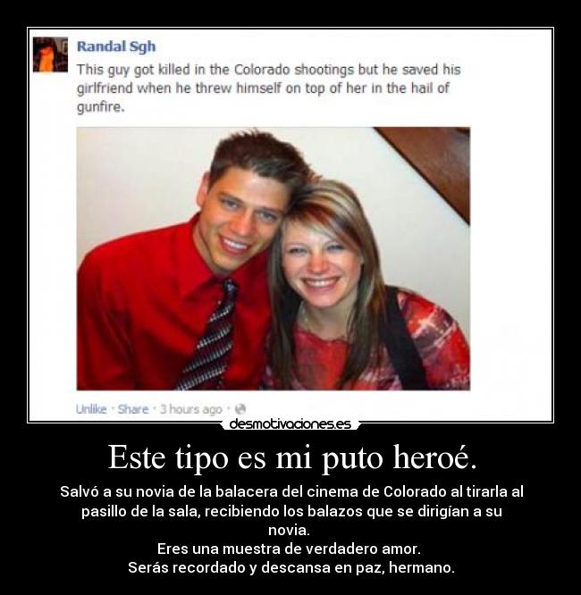 Este tipo es mi puto heroé. -