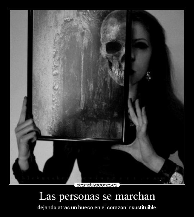 Las personas se marchan - 