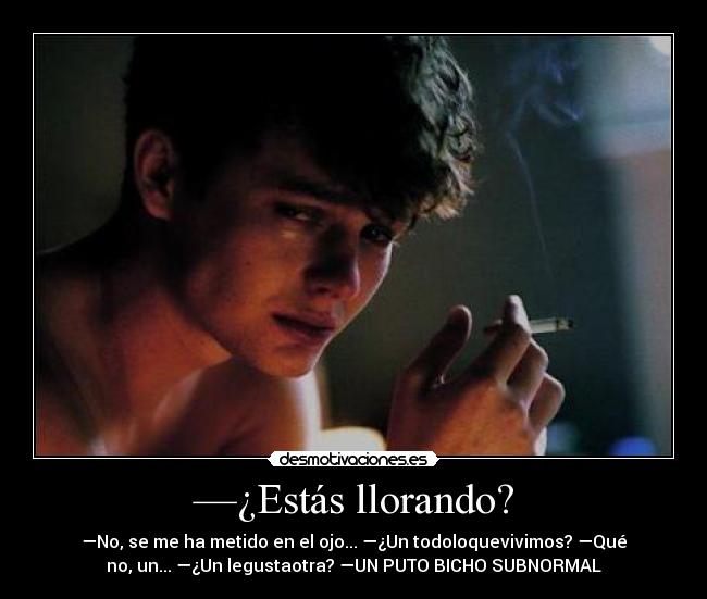 —¿Estás llorando? - 