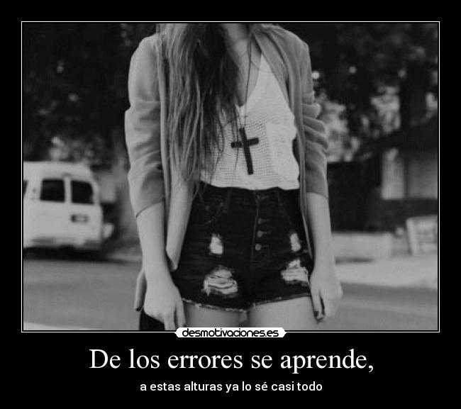 carteles saber los errores desmotivaciones