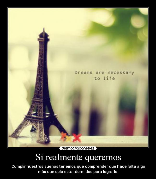 Si realmente queremos - 