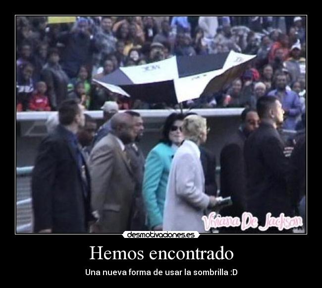 Hemos encontrado - Una nueva forma de usar la sombrilla :D