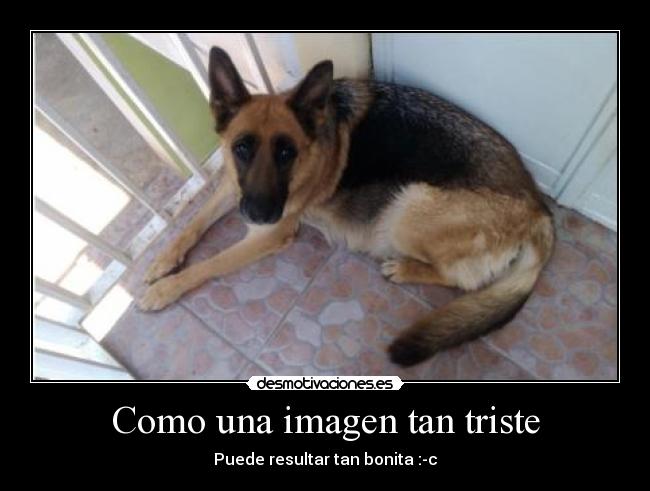 Como una imagen tan triste -