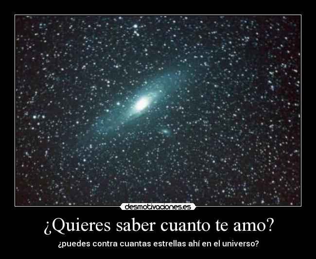 ¿Quieres saber cuanto te amo? Desmotivaciones