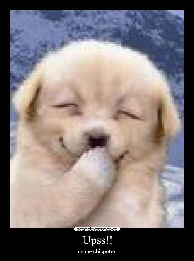 Upss!! - se me chispoteo