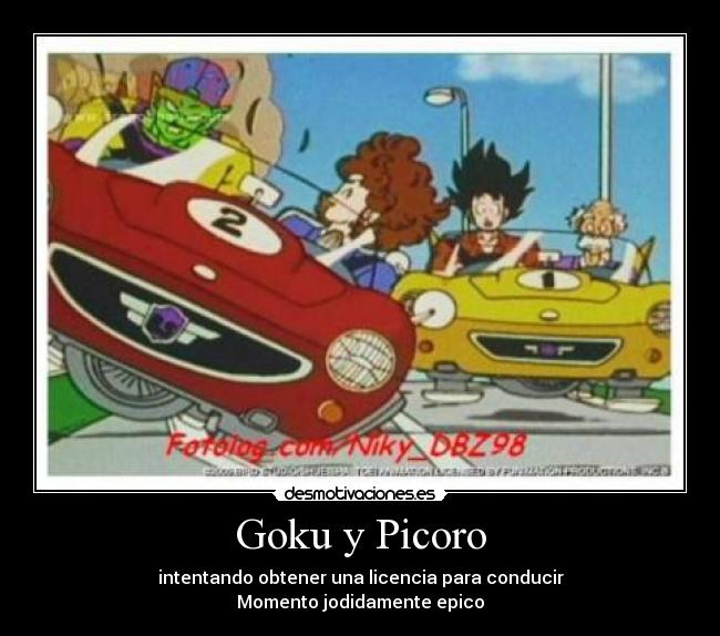 Goku y Picoro Desmotivaciones