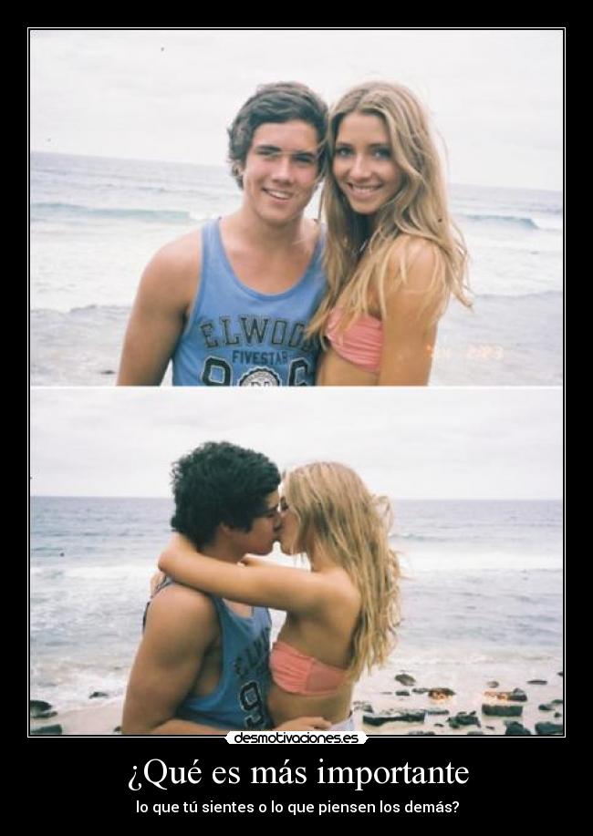¿Qué es más importante -
