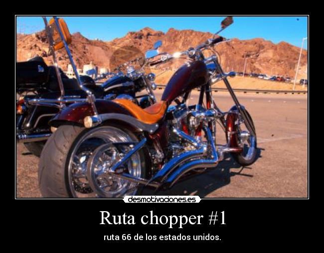 Ruta chopper #1 - ruta 66 de los estados unidos.