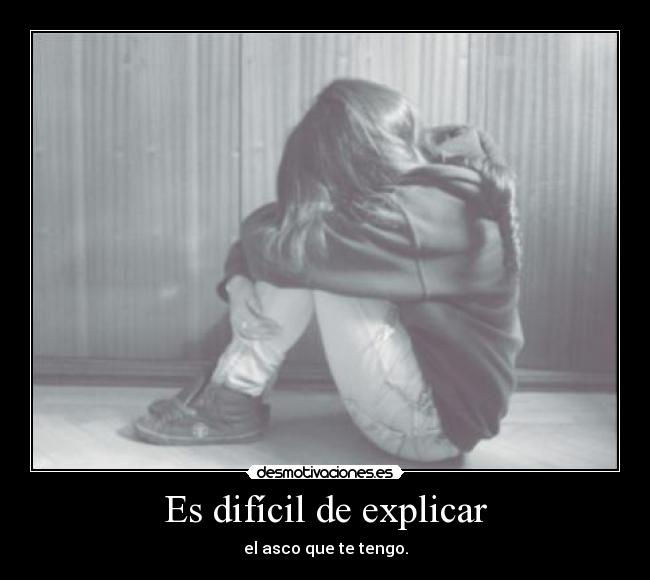 carteles dificil explicar asco que tengo desmotivaciones