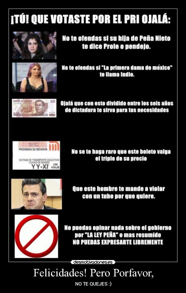 Felicidades! Pero Porfavor, - 