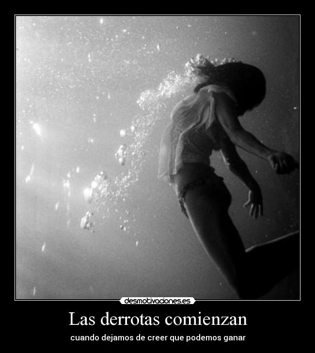 Las derrotas comienzan -