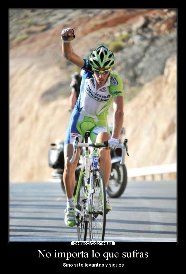 carteles espiritu superacion vincenzo nibali tour oman ciclismo deporte duro desmotivaciones