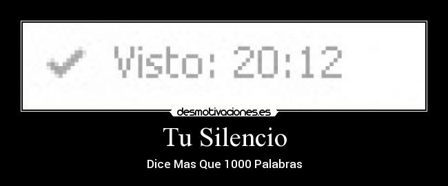 Tu Silencio -