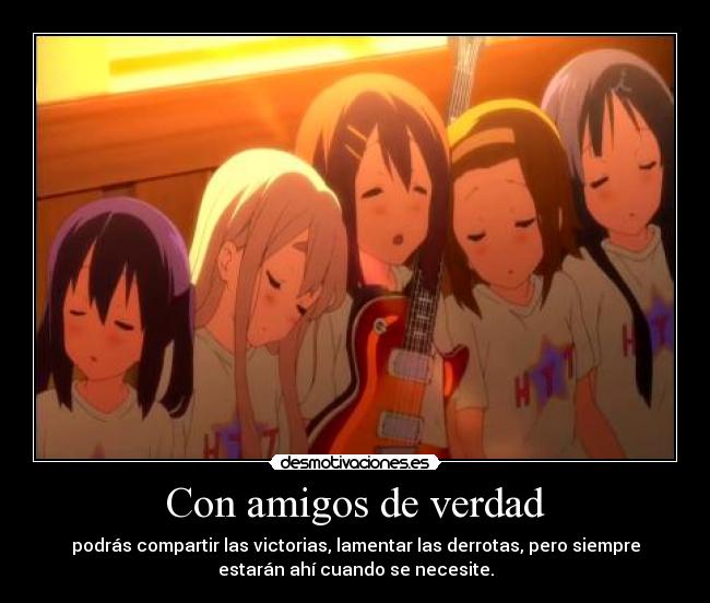 carteles amigos harukaze raptorhunters 1291 kon azusa mugi yui ritsu mio estupido sensual final twt desmotivaciones