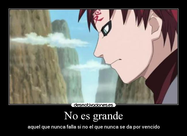 No es grande -