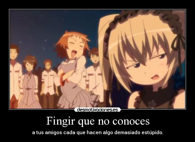 Fingir que no conoces - 