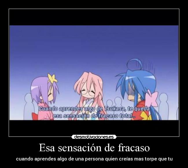carteles lucky star desmotivaciones