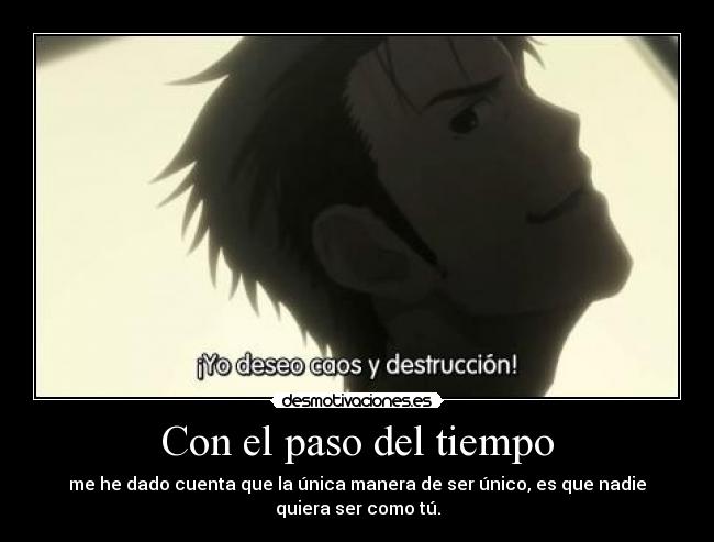 carteles harukaze raptorhunters 1291 steins gate okabe rintarou aunque quiero ser como el desmotivaciones