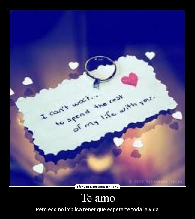 Te amo -