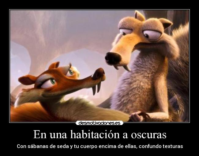 En una habitación a oscuras -