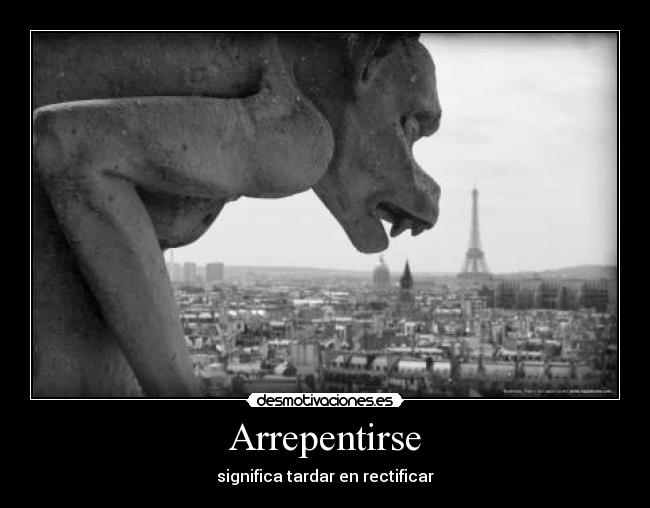 Arrepentirse -