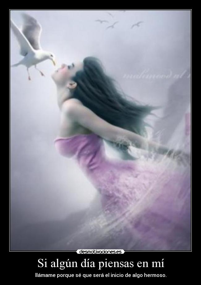 Si algún día piensas en mí -
