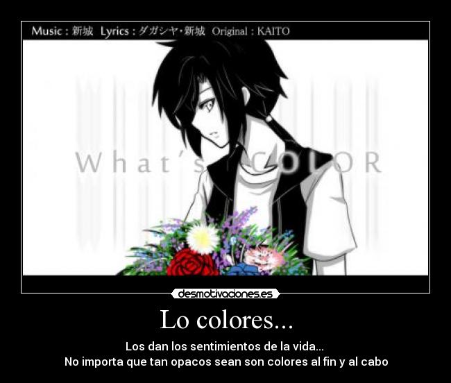 Lo colores... -