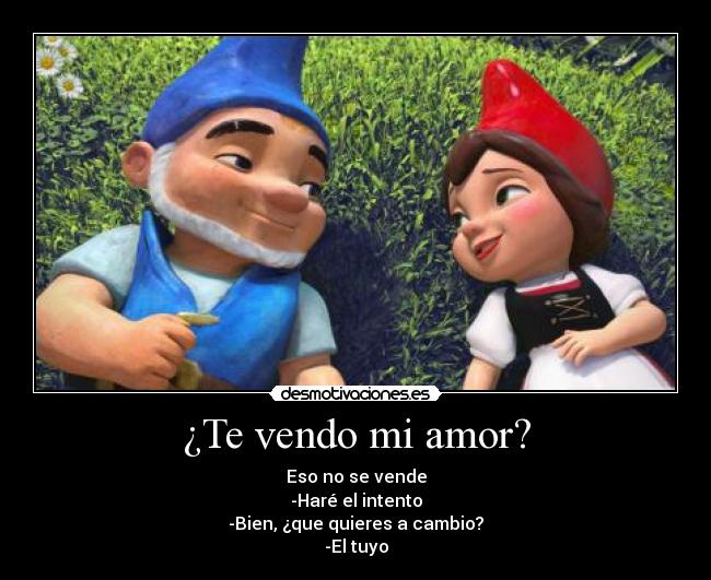 ¿Te vendo mi amor? -