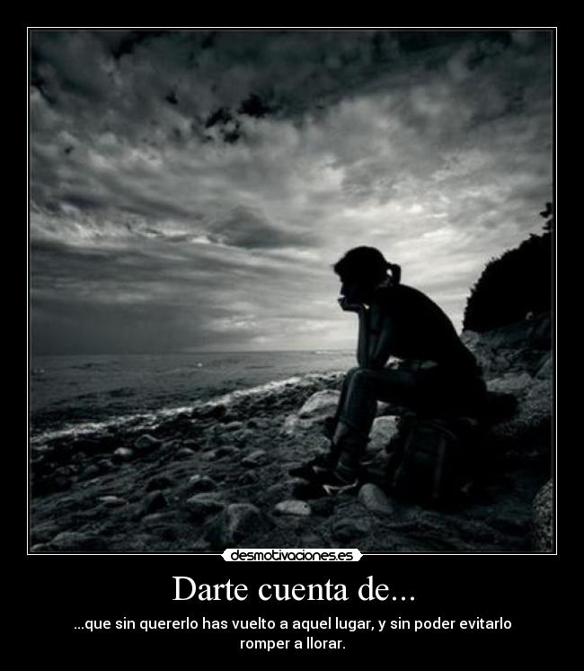 Darte cuenta de... -